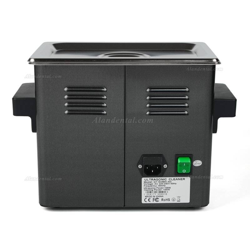 GT SONIC S-Series Touch Panel Ultrasonic Cleaner 2-9L 50-200W with Hot Water Cleaning